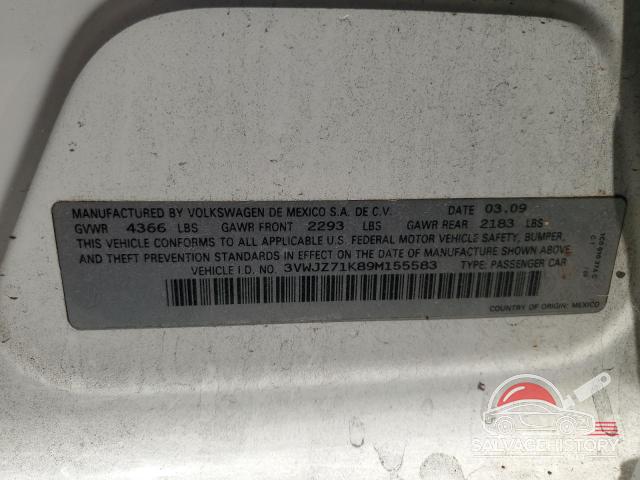 3VWJZ71K89M155583 2009 VOLKSWAGEN JETTA photo no. 13