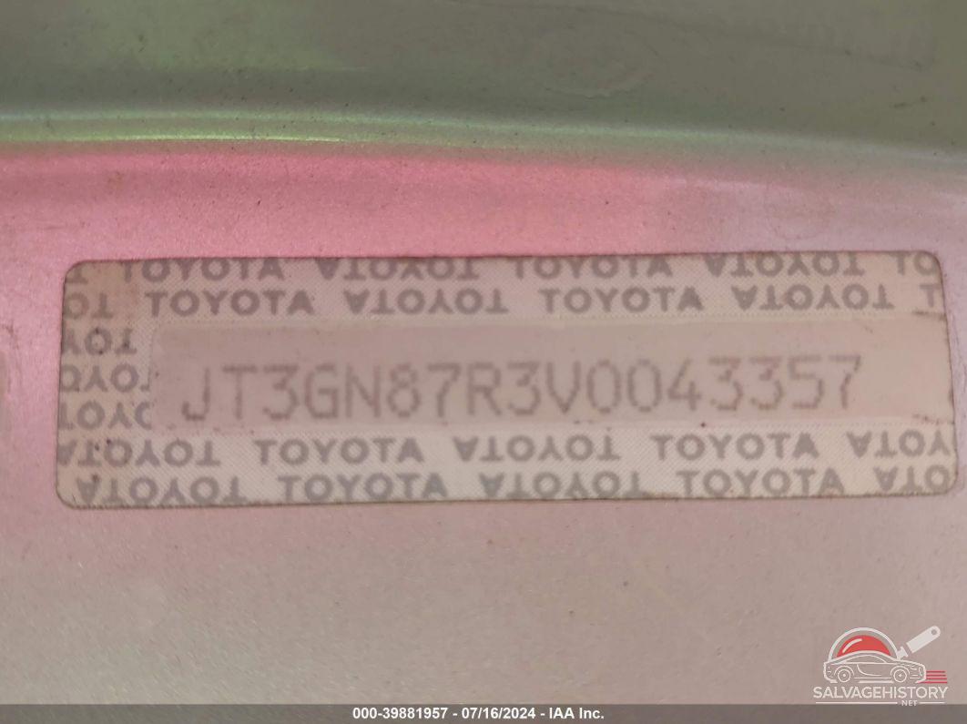 JT3GN87R3V0043357 1997 TOYOTA 4RUNNER photo no. 9