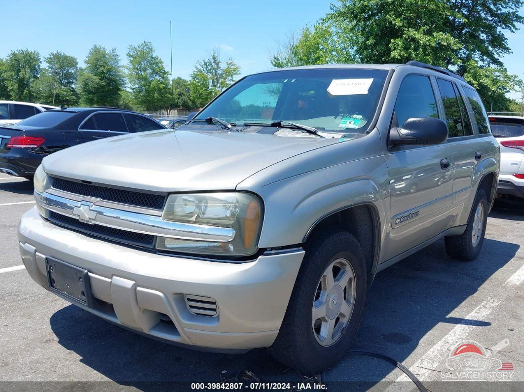 1GNDT13S022170322 2002 CHEVROLET TRAILBLAZER photo no. 2