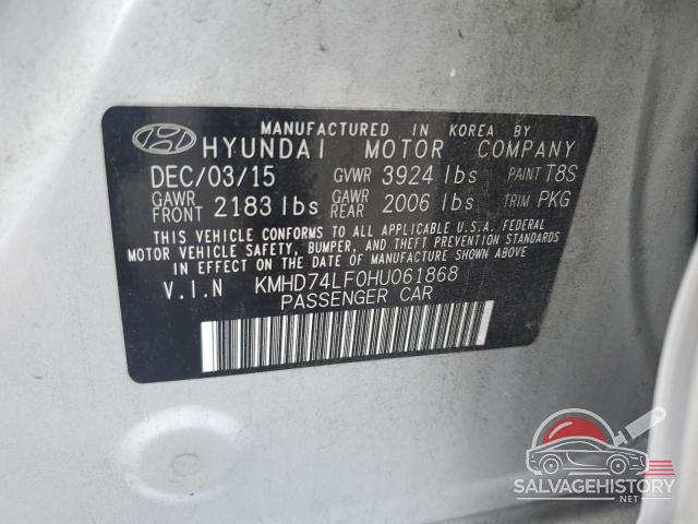 KMHD74LF0HU061868 2017 HYUNDAI ELANTRA photo no. 12