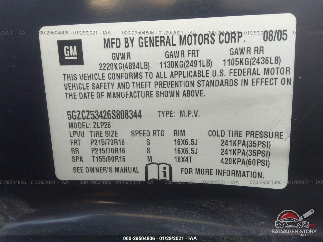 5GZCZ53426S808344 2006 SATURN VUE photo no. 9