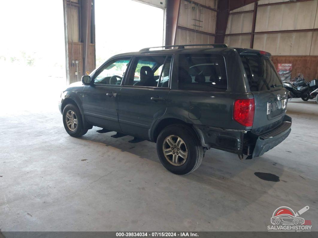 5FNYF18535B055980 2005 HONDA PILOT photo no. 3
