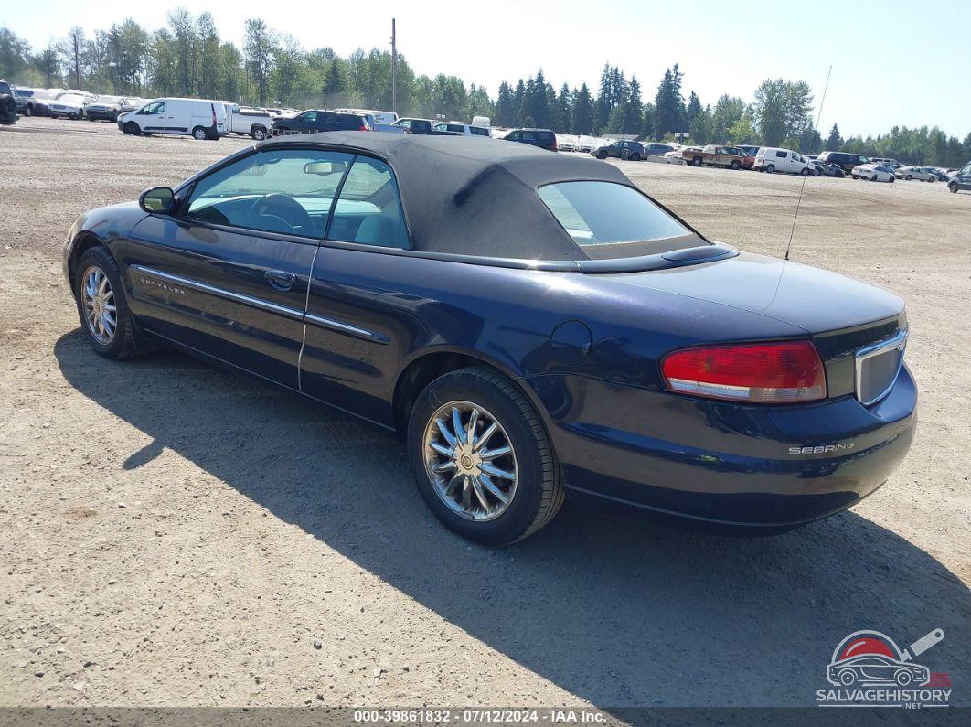 1C3EL65U71N626388 2001 CHRYSLER SEBRING photo no. 3