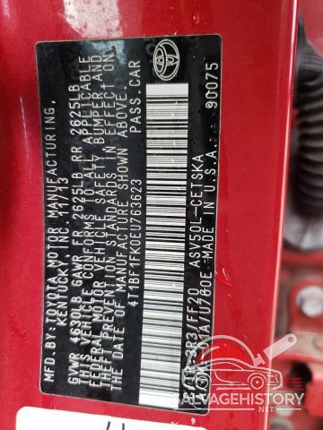 4T1BF1FK0EU763623 2014 TOYOTA CAMRY photo no. 12