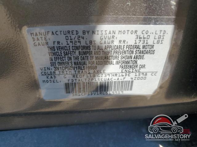 3N1CP5DV1RL519959 2024 NISSAN KICKS photo no. 12