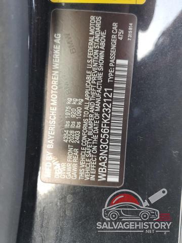WBA3N3C56FK232121 2015 BMW 4 SERIES photo no. 12