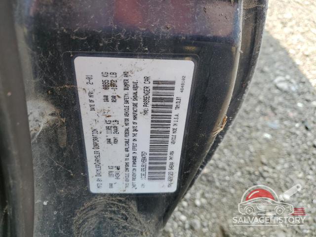 1C3EL65U91N584757 2001 CHRYSLER SEBRING photo no. 12