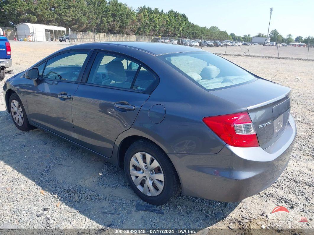 19XFB2F54CE367689 2012 HONDA CIVIC photo no. 3