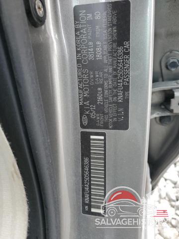 KNAFU4A25D5646386 2013 KIA FORTE photo no. 12