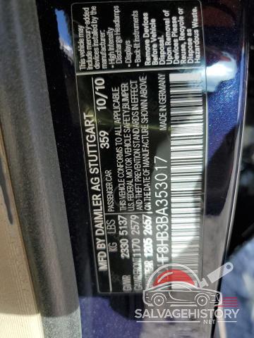 WDDHF8HB3BA353017 2011 MERCEDES-BENZ E-CLASS photo no. 12