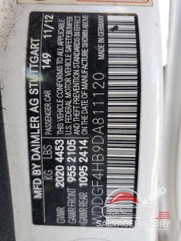WDDGF4HB9DA811120 2013 MERCEDES-BENZ C-CLASS photo no. 12