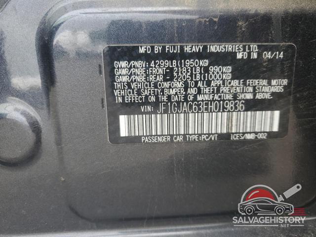 JF1GJAC63EH019836 2014 SUBARU IMPREZA photo no. 12