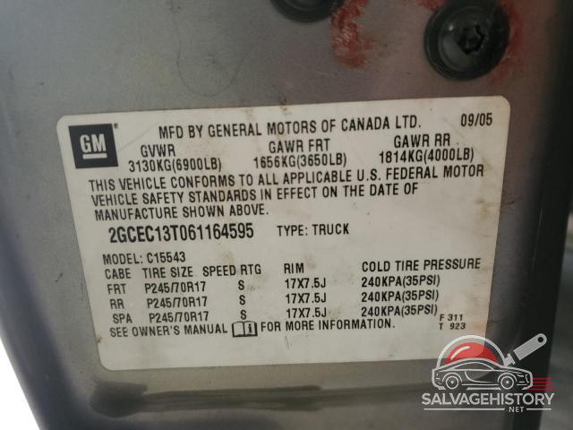 2GCEC13T061164595 2006 CHEVROLET ALL Models photo no. 12