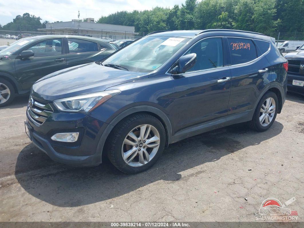 5XYZUDLAXDG087669 2013 HYUNDAI SANTA FE photo no. 2
