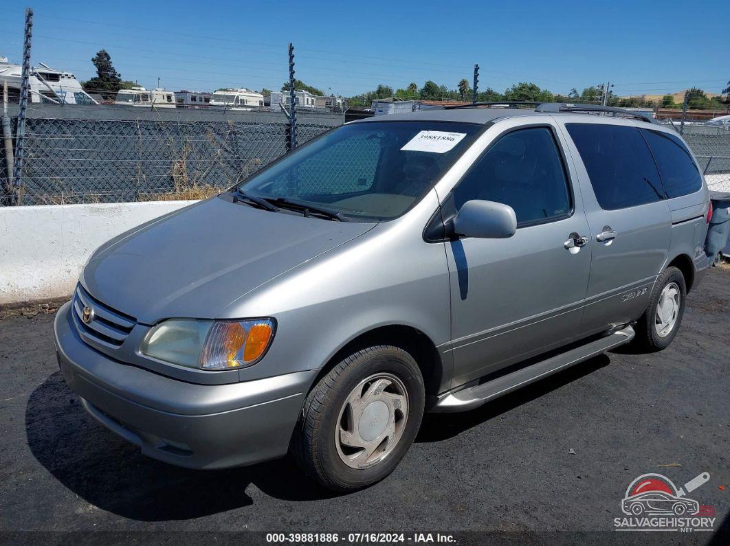 4T3ZF13C51U365109 2001 TOYOTA SIENNA photo no. 2