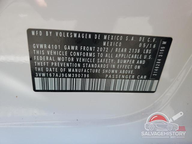 3VW167AJ9GM390796 2016 VOLKSWAGEN JETTA photo no. 12