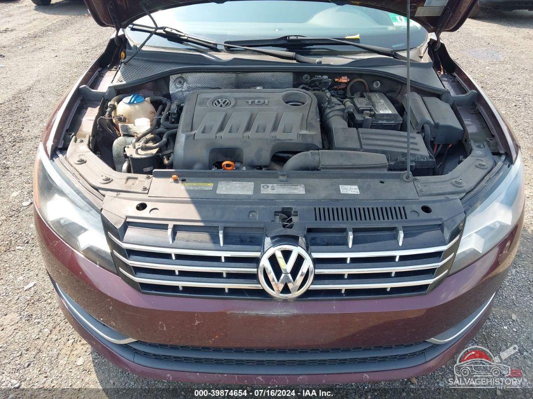 1VWBN7A36DC042217 2013 VOLKSWAGEN PASSAT photo no. 10