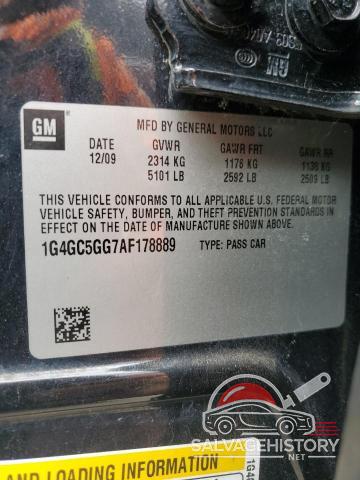 1G4GC5GG7AF178889 2010 BUICK LACROSSE photo no. 12