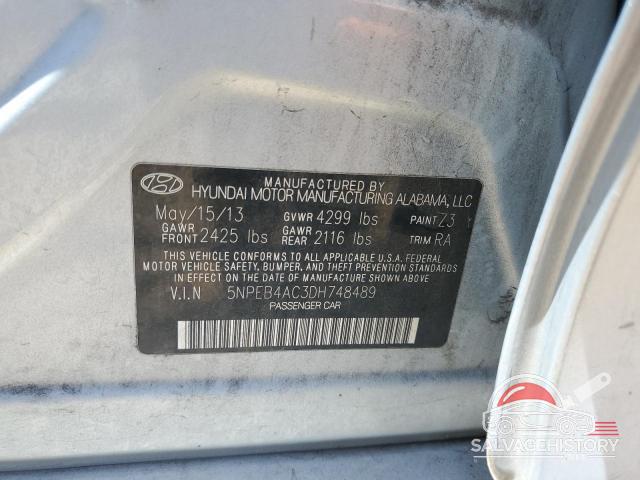 5NPEB4AC3DH748489 2013 HYUNDAI SONATA photo no. 13
