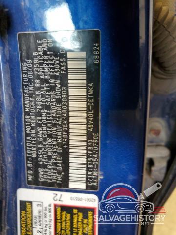 4T4BF3EK1AR030803 2010 TOYOTA CAMRY photo no. 12