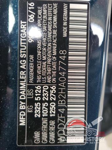 WDDZF4JB2HA047748 2017 MERCEDES-BENZ E-CLASS photo no. 12