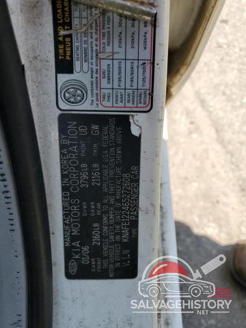 KNAFE122465272608 2006 KIA SPECTRA photo no. 12