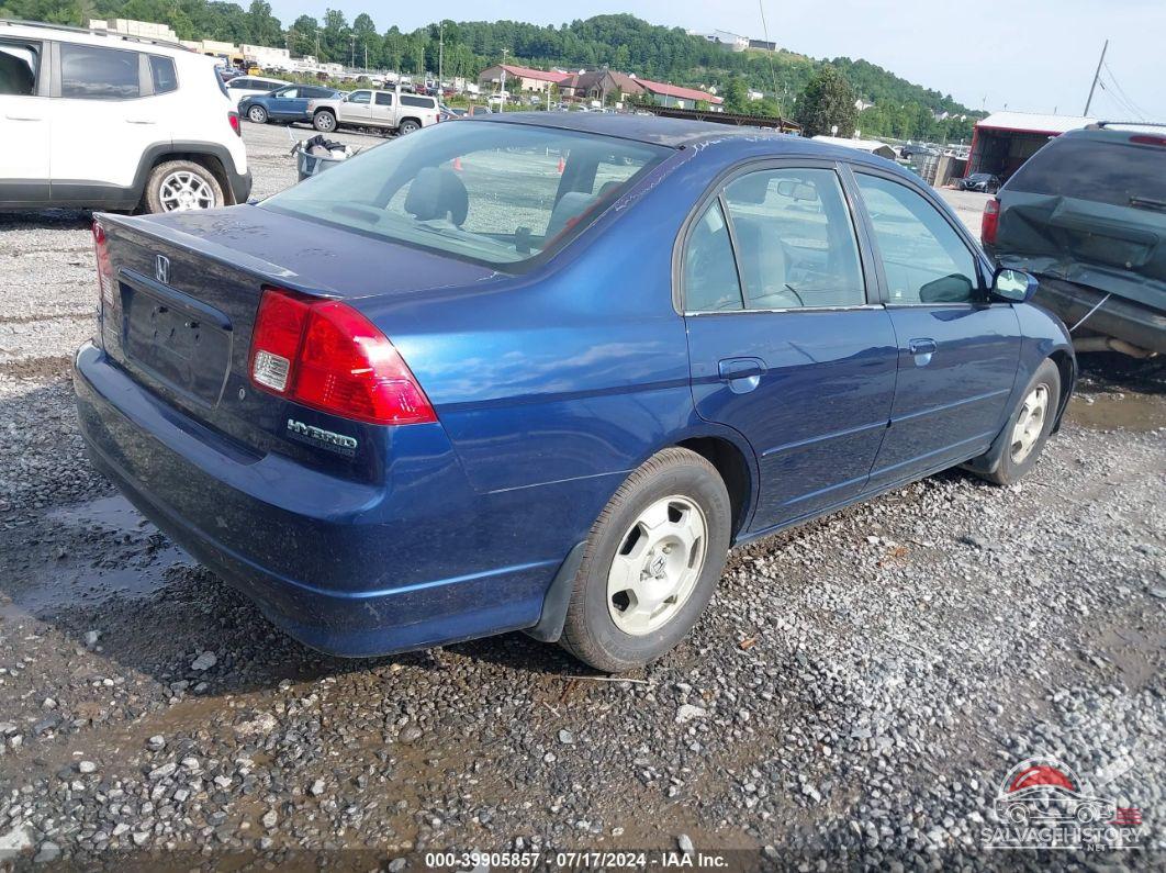 JHMES96665S006895 2005 HONDA CIVIC HYBRID photo no. 4