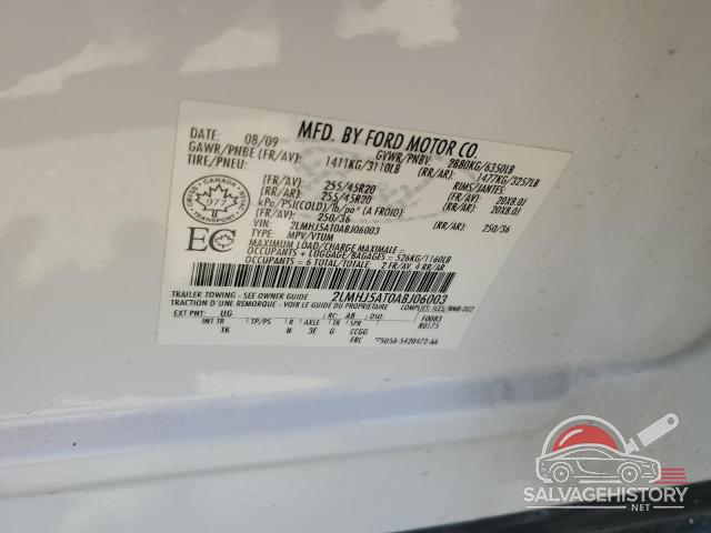 2LMHJ5AT0ABJ06003 2010 LINCOLN MKT photo no. 13
