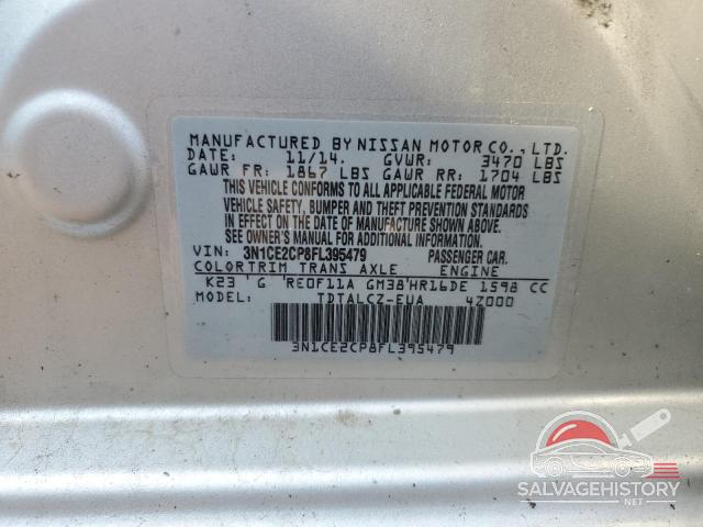 3N1CE2CP8FL395479 2015 NISSAN VERSA photo no. 12