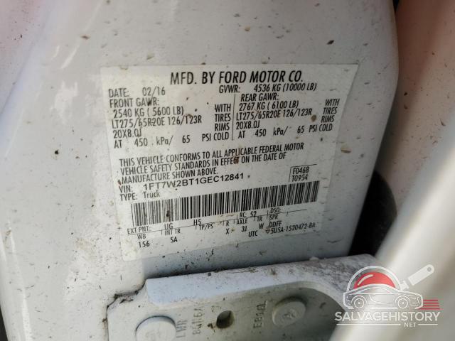 1FT7W2BT1GEC12841 2016 FORD F250 photo no. 12