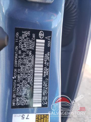 JTDKB20U877588880 2007 TOYOTA PRIUS photo no. 12