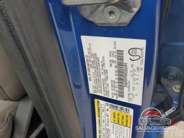 3FA6P0VP9HR206494 2017 FORD FUSION photo no. 12