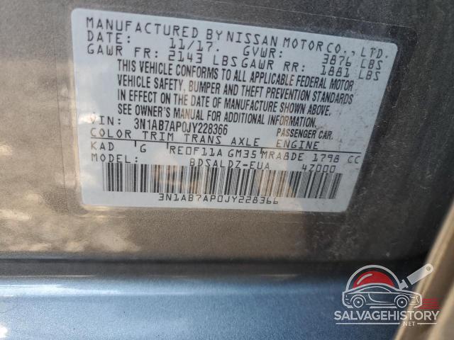 3N1AB7AP0JY228366 2018 NISSAN SENTRA photo no. 12