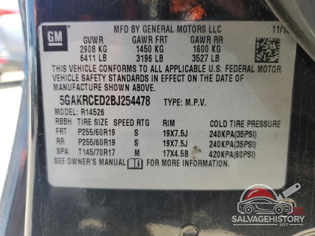 5GAKRCED2BJ254478 2011 BUICK ENCLAVE photo no. 13