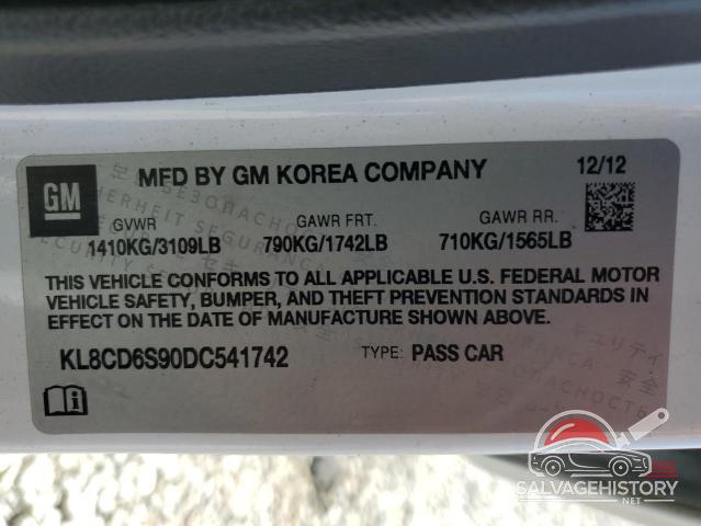 KL8CD6S90DC541742 2013 CHEVROLET SPARK photo no. 12