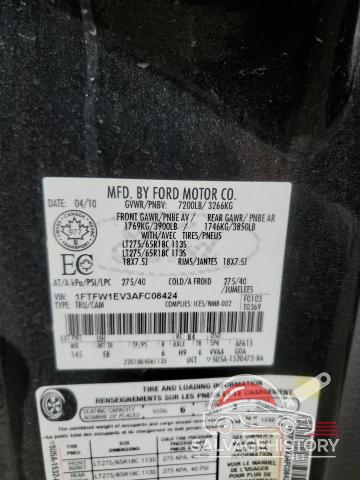 1FTFW1EV3AFC08424 2010 FORD F-150 photo no. 13