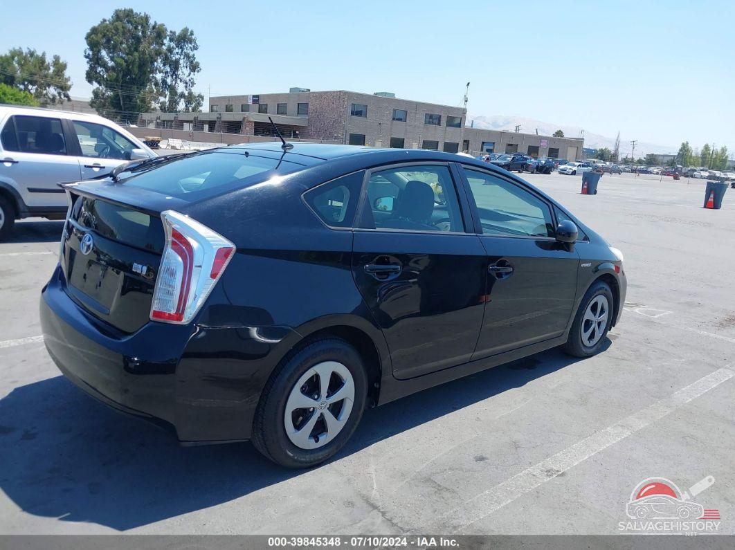 JTDKN3DU2D5629924 2013 TOYOTA PRIUS photo no. 4