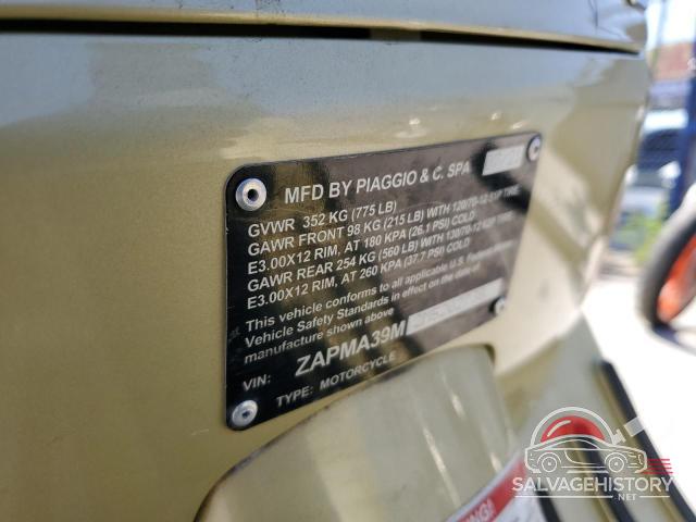 ZAPMA39M2M5202738 2021 VESPA SCOOTER photo no. 9