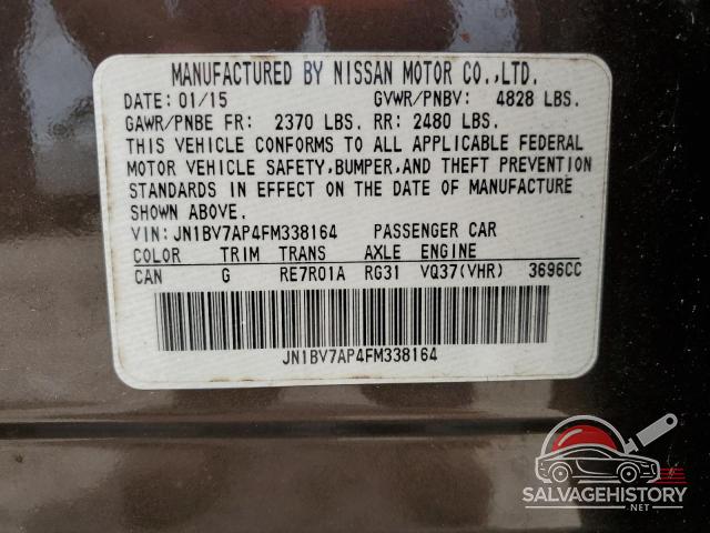 JN1BV7AP4FM338164 2015 INFINITI Q50 photo no. 12