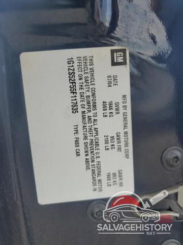 1G1ZS52F55F117635 2005 CHEVROLET MALIBU photo no. 12