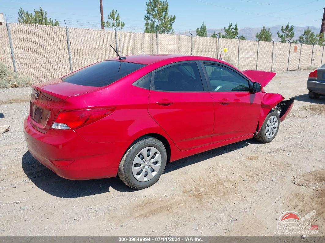 KMHCT4AEXGU145812 2016 HYUNDAI ACCENT photo no. 4