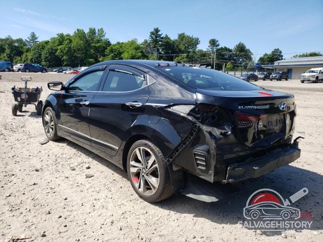 KMHDH4AEXEU111954 2014 HYUNDAI ELANTRA photo no. 2