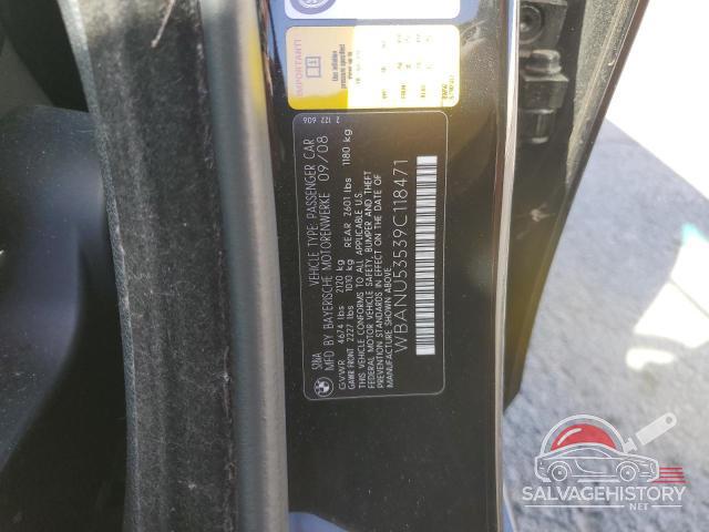 WBANU53539C118471 2009 BMW 5 SERIES photo no. 12