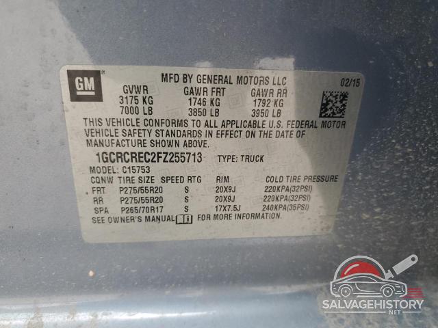 1GCRCREC2FZ255713 2015 CHEVROLET ALL Models photo no. 12