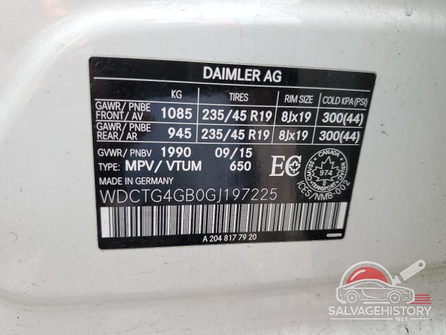 WDCTG4GB0GJ197225 2016 MERCEDES-BENZ GLA-CLASS photo no. 13