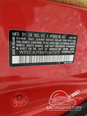 WP0CA2986YU621570 2000 PORSCHE BOXSTER photo no. 12