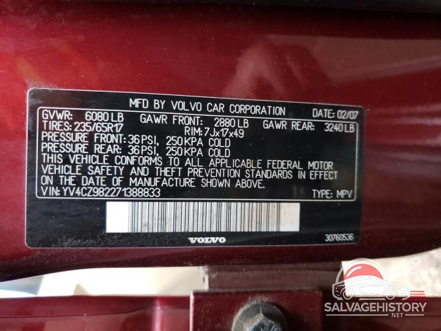 YV4CZ982271388833 2008 VOLVO XC90 photo no. 13