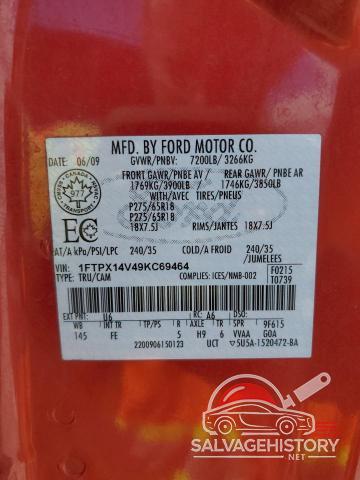 1FTPX14V49KC69464 2009 FORD F-150 photo no. 12