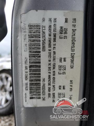 2C3JA53G75H500669 2005 CHRYSLER 300 photo no. 13