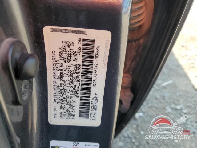 5YFBU4EE9DP191860 2013 TOYOTA COROLLA photo no. 12
